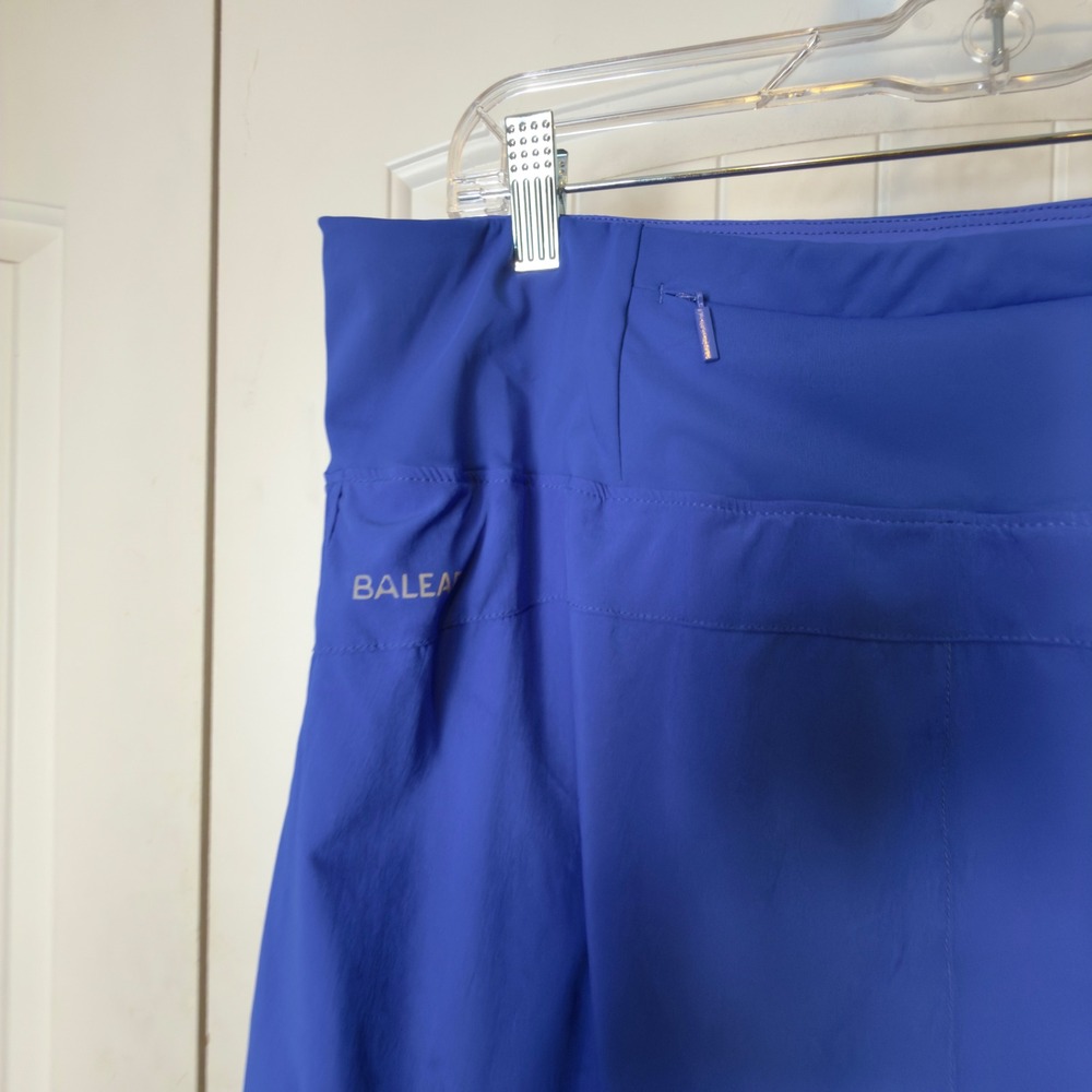 NWT Baleaf Womens XL Royal High Waisted Running Shorts Back Zip Pocket Athletic - Picture 5 of 13